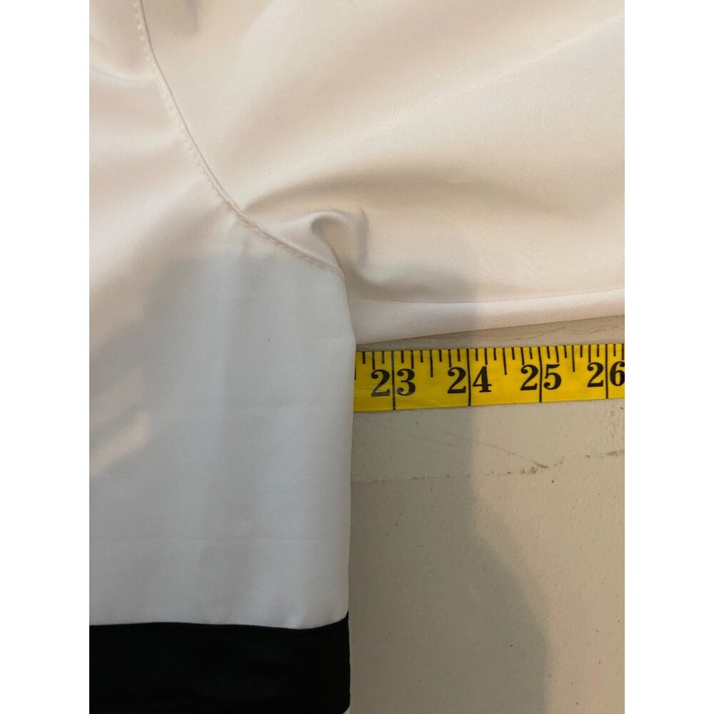 Jim Beam Branded White Hood Windbreaker Jacket Black Trim Zipper Pocket Medium - Picture 7 of 9